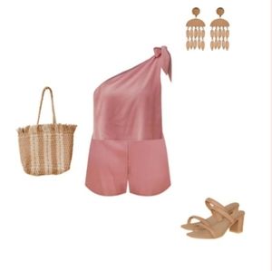 Romper One Shoulder Shorts